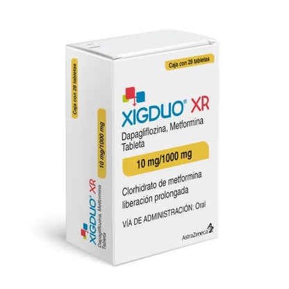 Xigduo Xr 10/1000 Mg Con 28 Tabletas