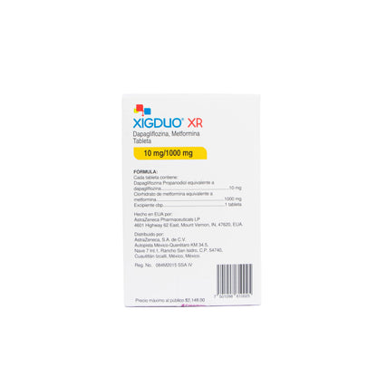 Xigduo Xr 10/1000 Mg Con 28 Tabletas