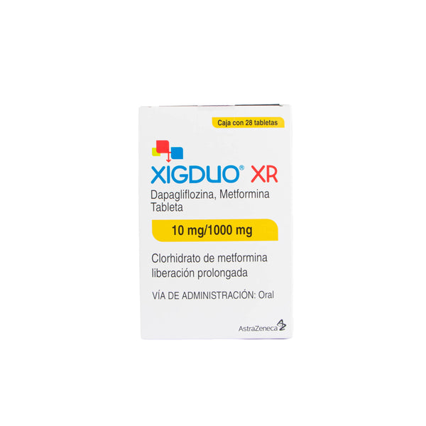 Xigduo Xr 10/1000 Mg Con 28 Tabletas