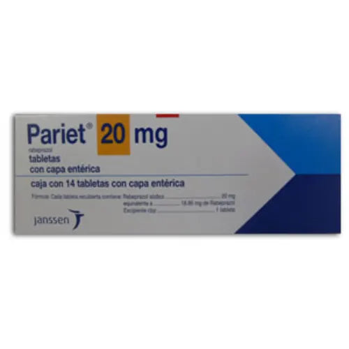Pariet, Rabeprazol, 20mg, 14 Tabletas