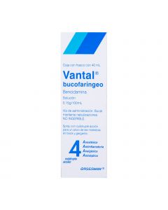Vantal 0.15 g Enjuague Bucal en Spray Frasco con 40 mL