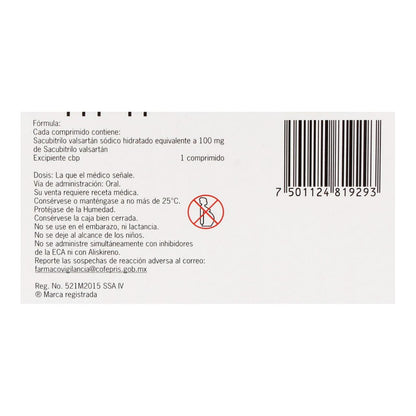 Entresto 100 Mg con 30 Comprimidos