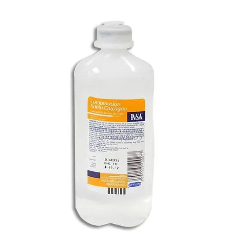 Combinación Rubin Calcagno, Solución Cloruro de Sodio, Glucosa, c/500 mL Flexoval