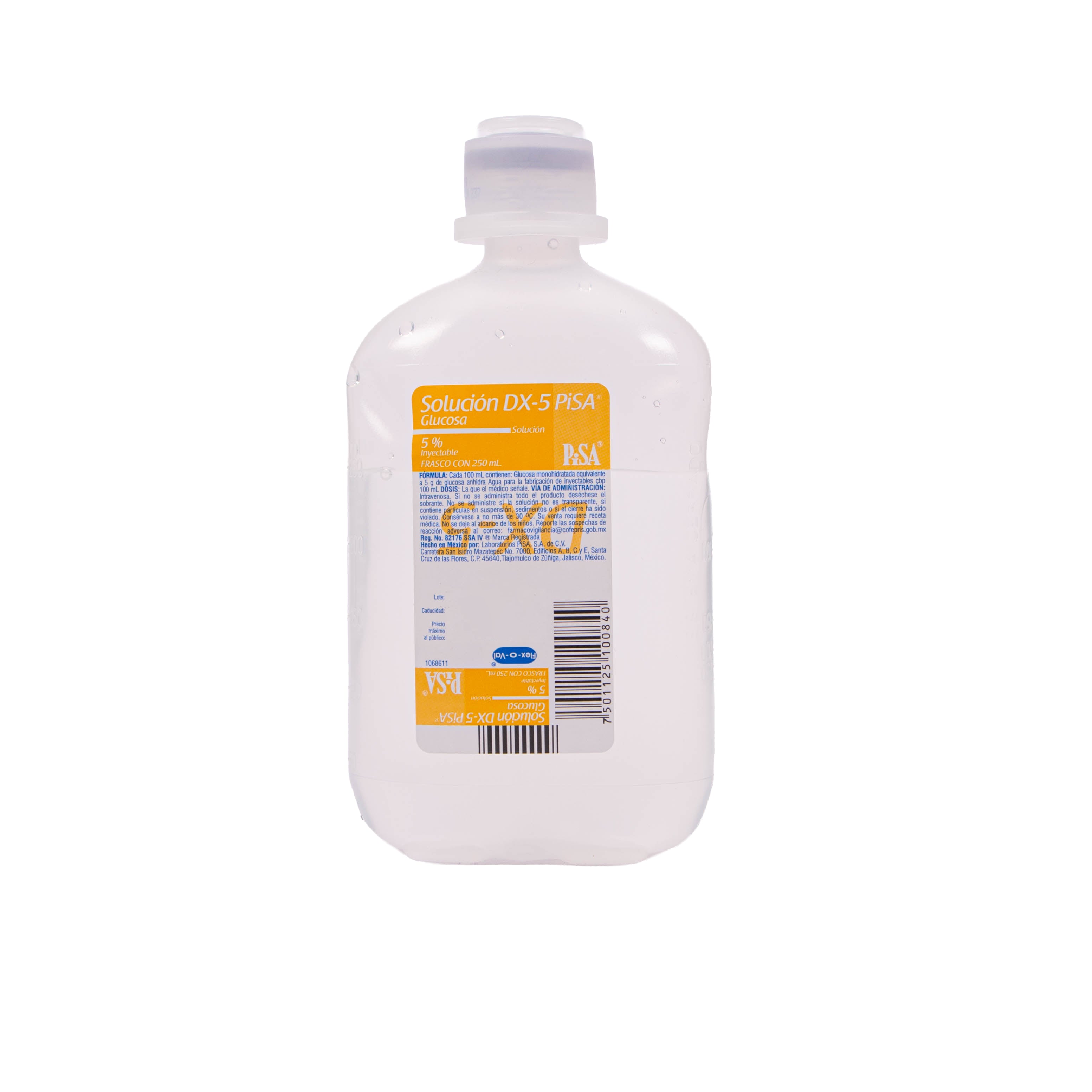 SOL. DX-5 Iny. Plas 250 ml – Terapia de Infusión – Farmacia La Paz
