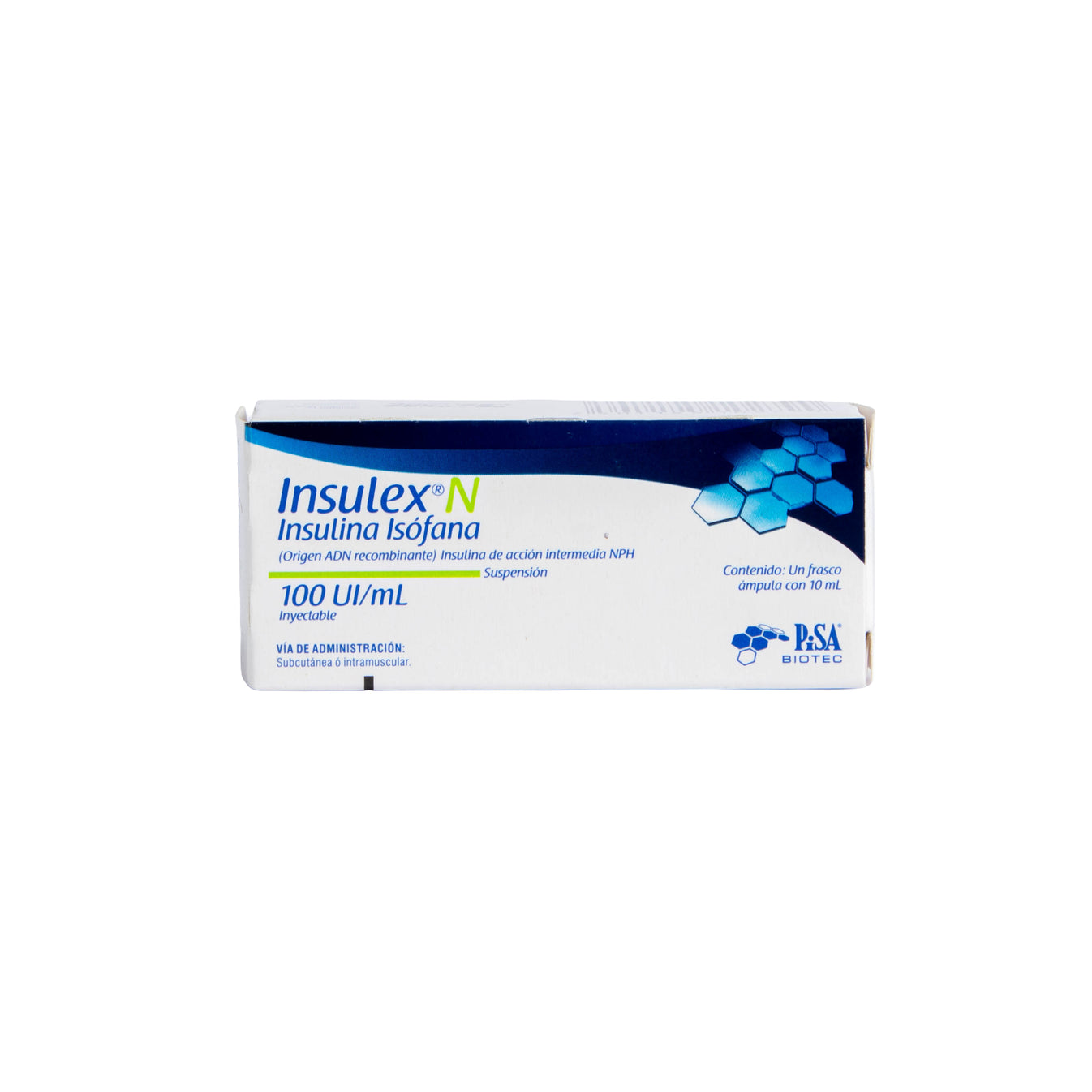 Insulex N Solución Inyectable 100 UI/ml – Diabetes – Farmacia La Paz
