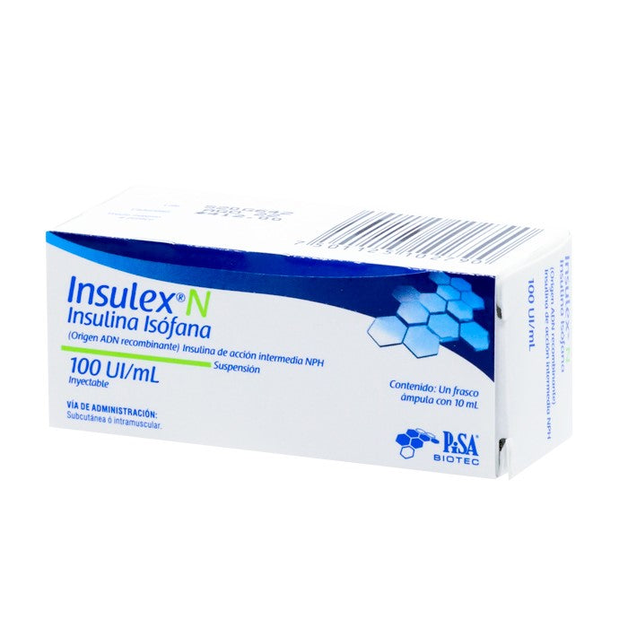 Insulex N, Insulina Humana, C/1 Fco. Ámp.