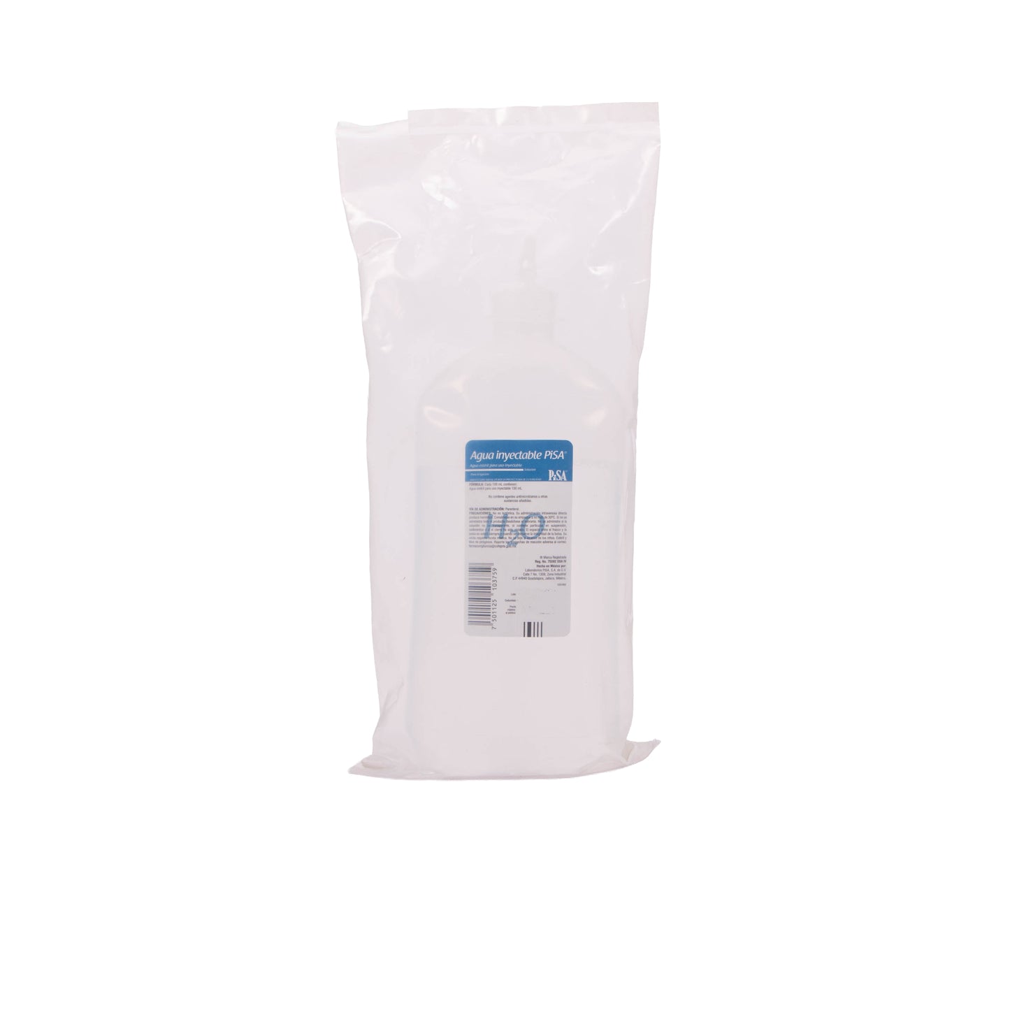 Agua Inyectable 500ml Bolsa – Terapia de Infusión