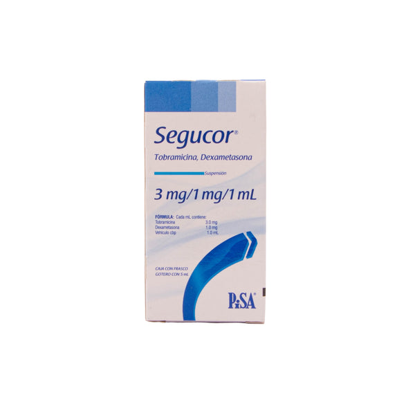 SEGUCOR Solución Oftálmica 3mg-1mg/ml – Antibiótico y