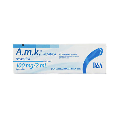 AMK Solución Inyectable 100mg – Antibiótico