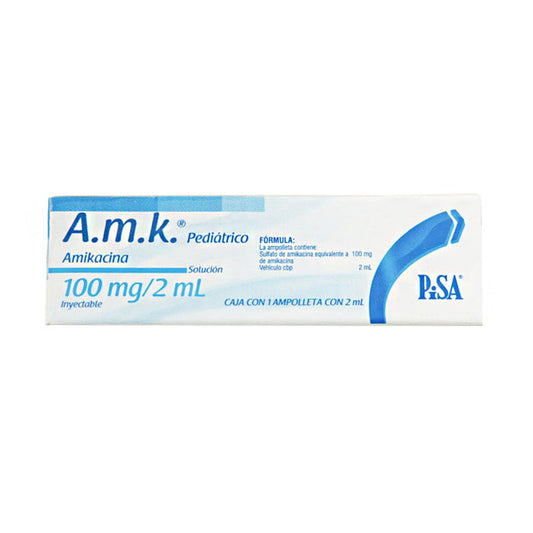 AMK Solución Inyectable 100mg – Antibiótico