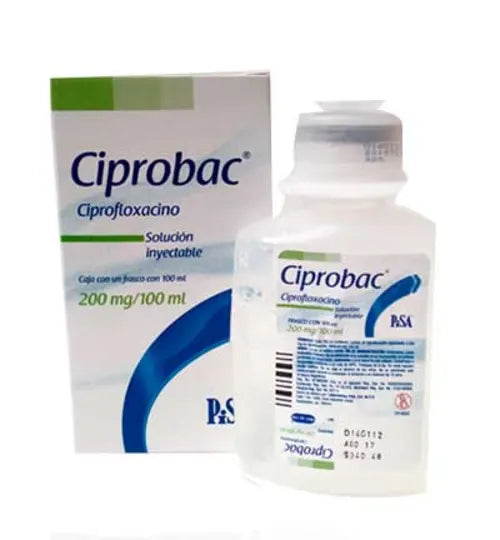 Ciprobac 200 mg/ 100 mL SI, Ciprofloxacino, Fco. Minioval
