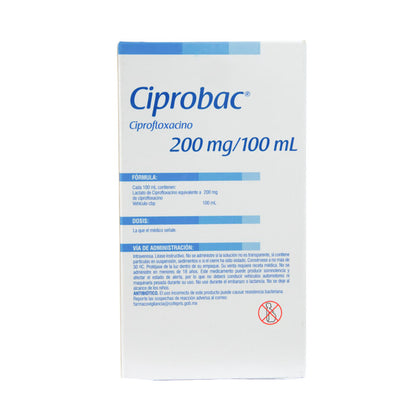 CIPROBAC 200MG/100ML Solución – Antibiótico