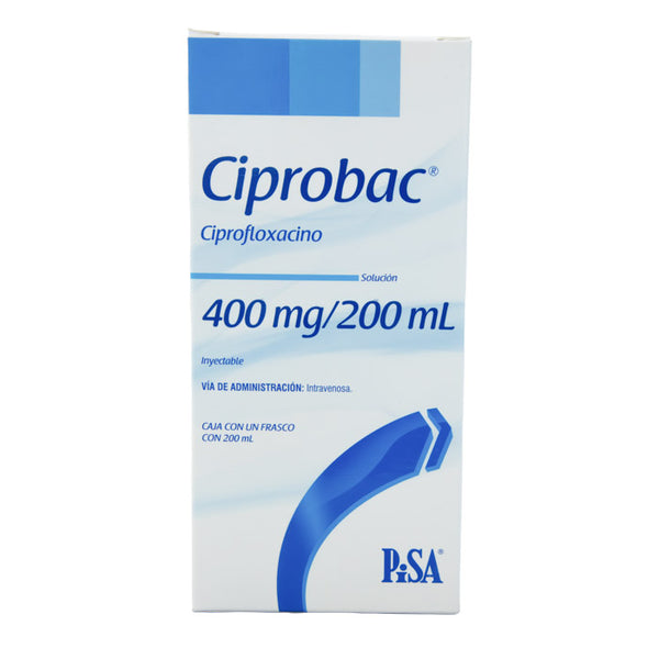 CIPROBAC Solución Inyectable 400mg/200ml – Antibiótico
