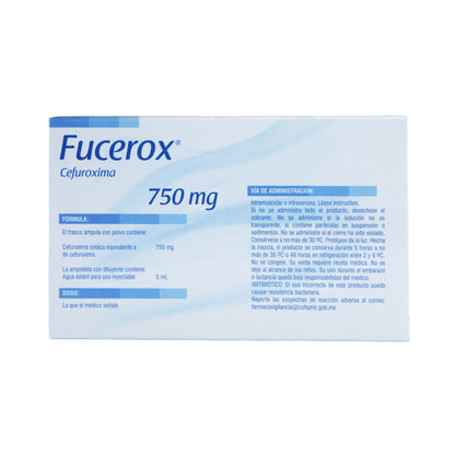 FUCEROX Polvo 750mg – Antibiótico