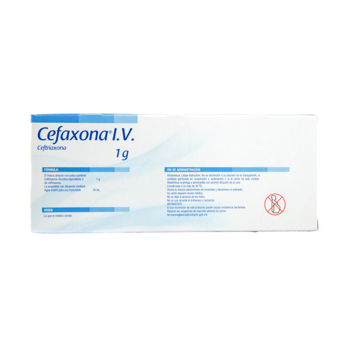 Cefaxona 1 g IV Fco Amp – Antibiótico