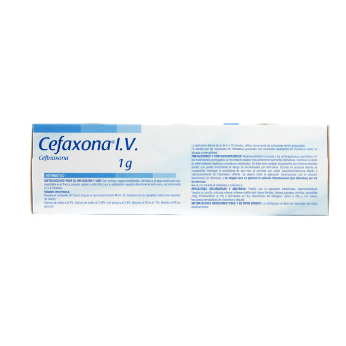 Cefaxona 1 g IV Fco Amp – Antibiótico