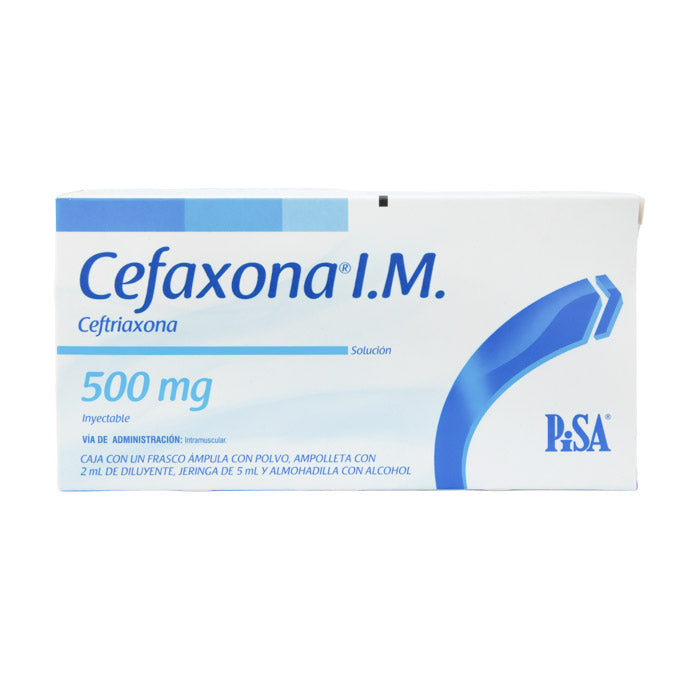 Cefaxona Solución Inyectable 500 mg – Antibiótico