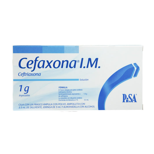Cefaxona IM 1 g – Antibiótico Inyectable