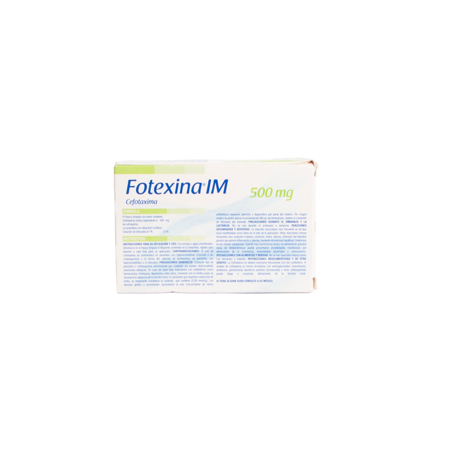 Fotexina IM Solución Inyectable 500mg – Antibiótico