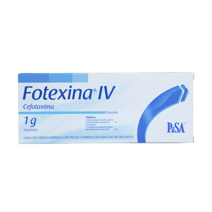 Fotexina IV Solución Inyectable 1g – Antibiótico
