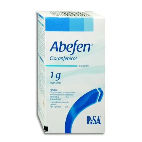 Abefen 1 g Pvo. Liofilizado, Cloranfenicol, Fco. Ámp.