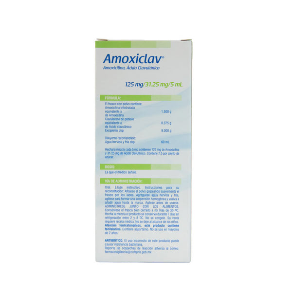 Amoxiclav Suspensión 125mg – Antibiótico