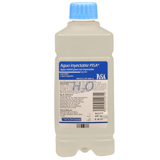 Agua Estéril 1,000 mL Plástico