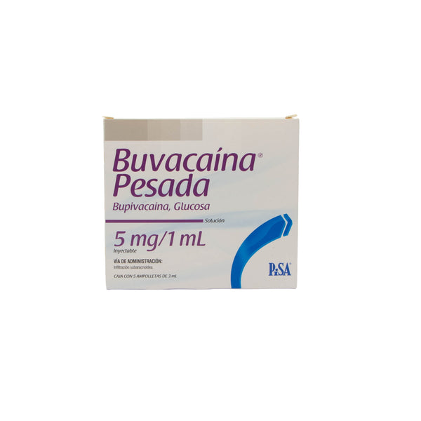 Buvacaina Pesada Solución Inyectable 0.5% – Anestésico Local