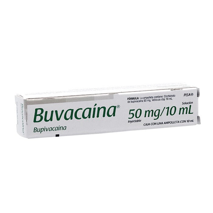 Buvacaína 0.50%, Bupivacaína, Fco. Ámp. C/10 Ml