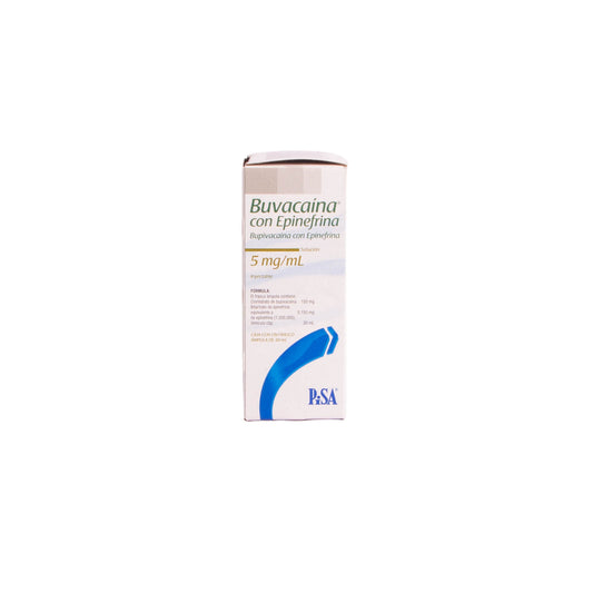 Buvacaina c/Epinefrina Solución 0.5% – Anestésico Local