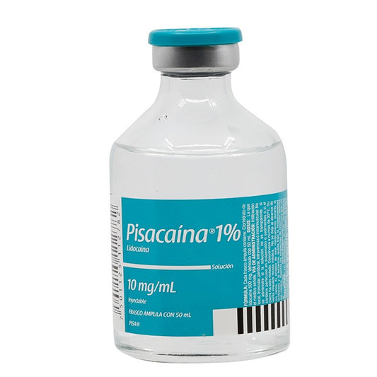 Pisacaína 1%, Lidocaína, Fco. Ámp. C/50 mL
