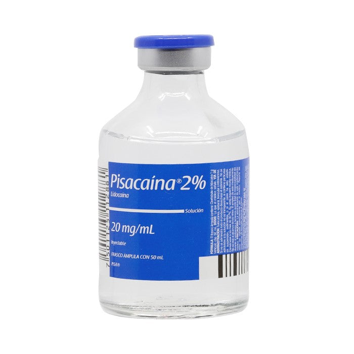 Pisacaína 2% , Lidocaína, Fco Ámp. c/50 mL