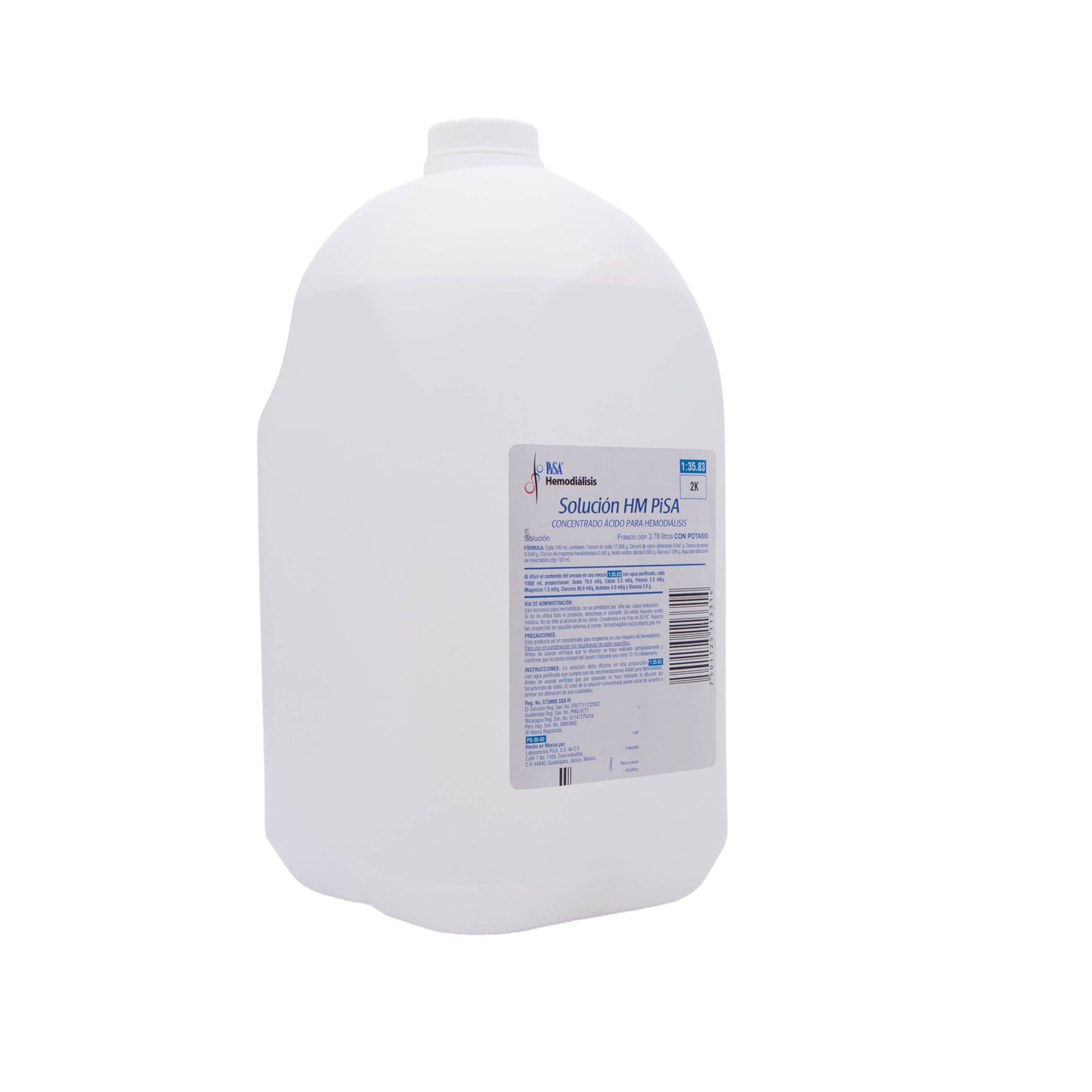 Solución HM PiSA 1:35.83 C/P 3.78 L – Hemodiálisis