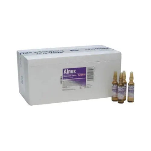 Alnex 2.5 g / 5 mL, Metamizol Sódico, Caj. c/50 Ámp.
