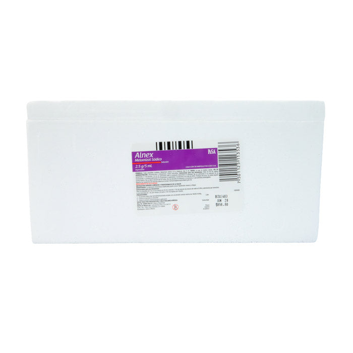 Alnex Solución Inyectable 2.5g – Analgésico – Farmacia La Paz