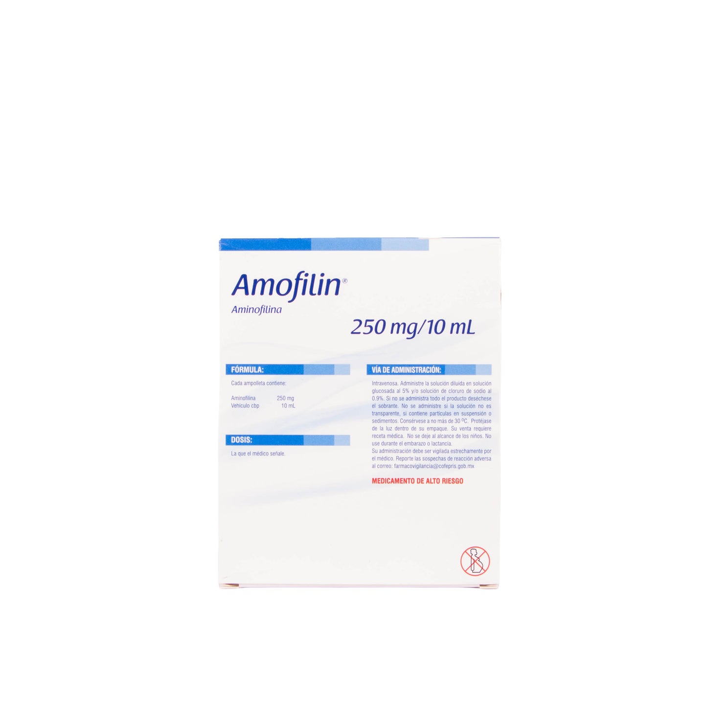 Amofilin Solución Inyectable 250mg – Broncodilatador