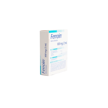 Ferroin Solución Inyectable 100mg/2ml – Hierro