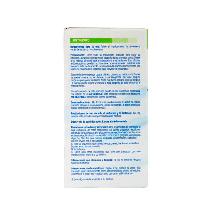 Amoxiclav Tabletas 500/125mg – Antibiótico