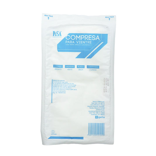 Compresa para Vientre 45x70cm – Uso Terapéutico