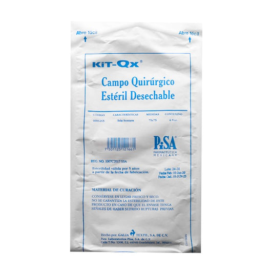 Campo Quirúrgico Desechable Estéril c/4 piezas