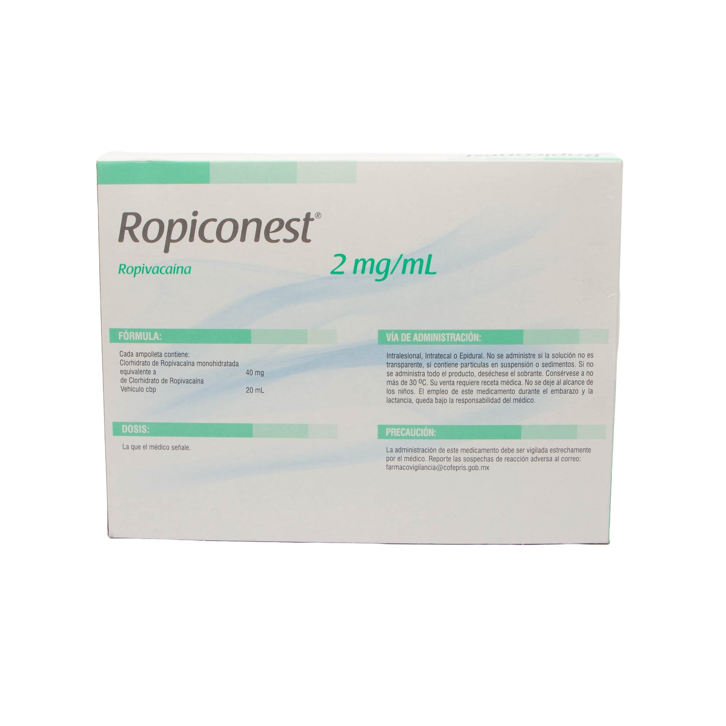 Ropiconest Solución Inyectable 2mg/ml – Anestésico Local