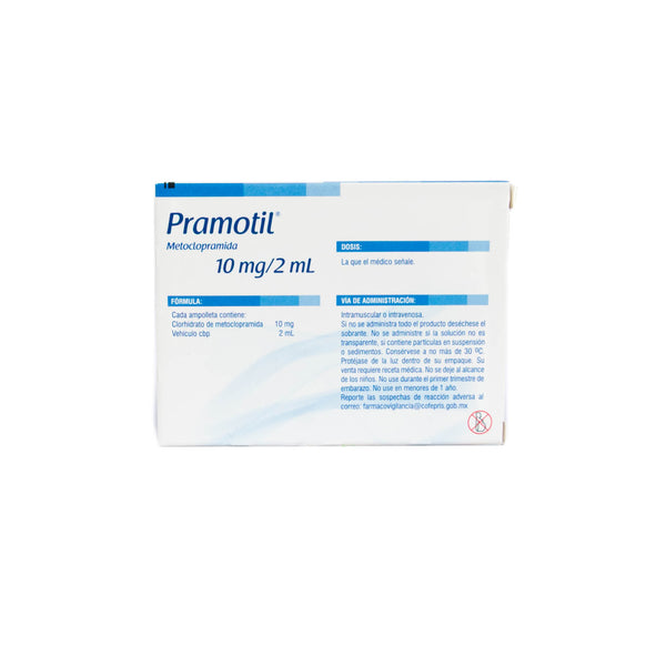 Pramotil Solución Inyectable 10mg – Antiemético