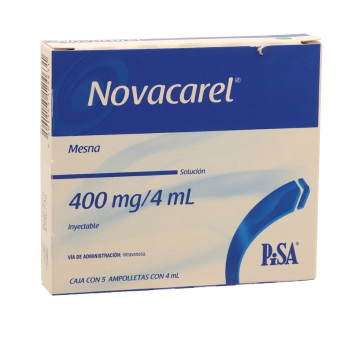 Novacarel 400 Mg / 4 Ml, Mesna, Cja C/5  Fco. Ámp. C/4 Ml