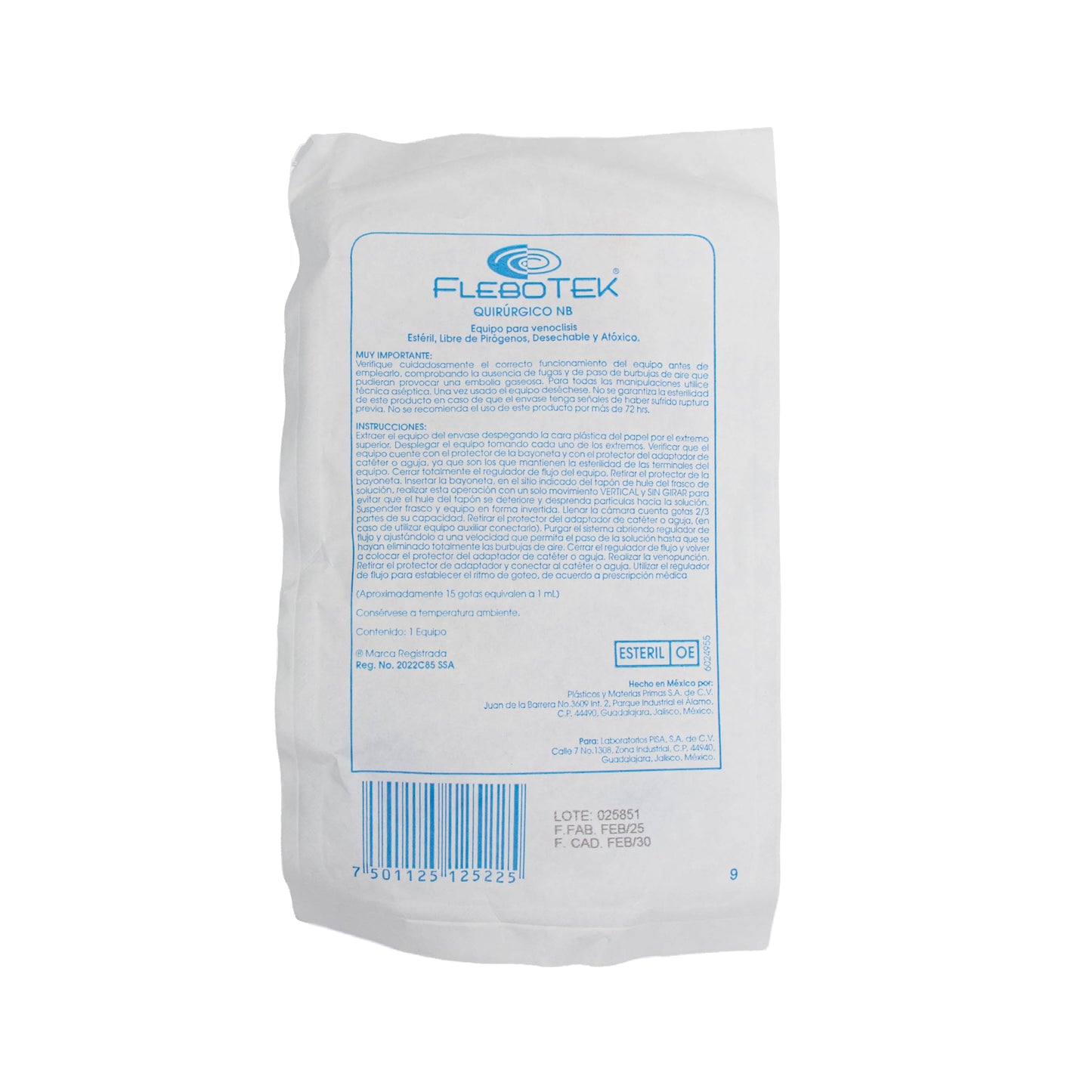 FLEBOTEK QUIR. NB EQ. VENOCLISIS – Terapia de Infusión