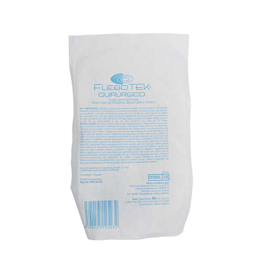 FLEBOTEK QUIRURGICO EQ. VENOCLISIS – Terapia de Infusión