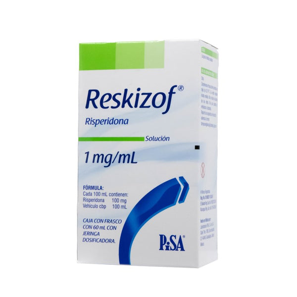 Reskizof 1mg, Risperidona, Fco. c/60 mL. Solución Oral
