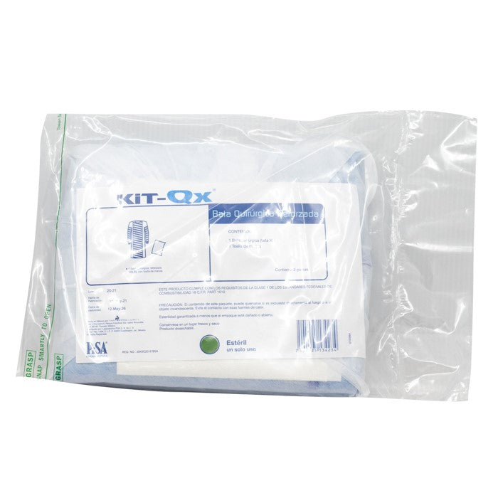 Bata desechable reforzada estéril talla XL
