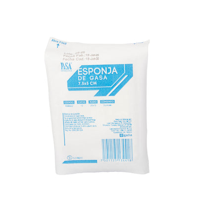 Gasa Estéril 7.5x5cm – Material de Curación