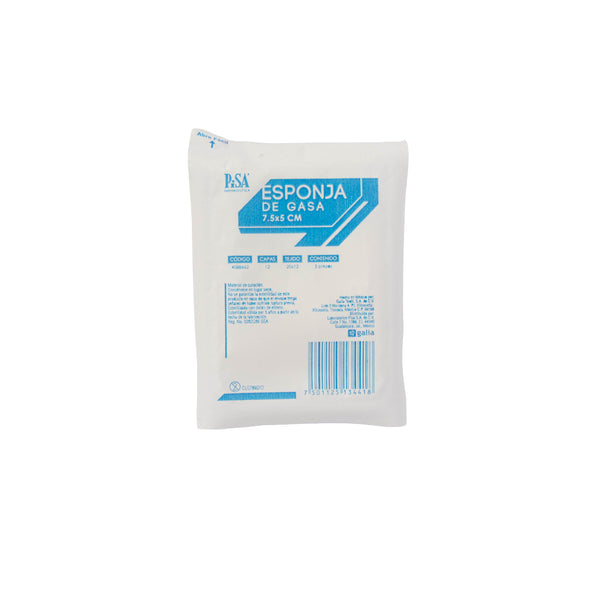 Gasa Estéril 7.5x5cm – Material de Curación