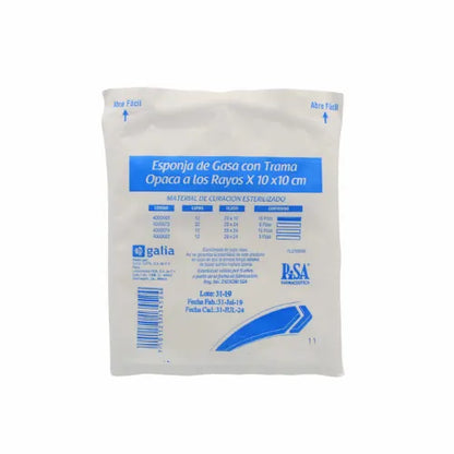 Gasa ESP 10x10cm 12CT28X24 C/10 – Material de Curación